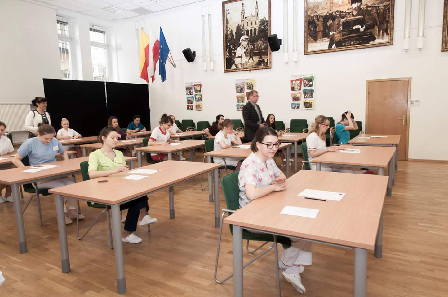 Nasze studentki w czasie testu