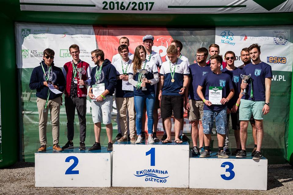 żeglarze na podium