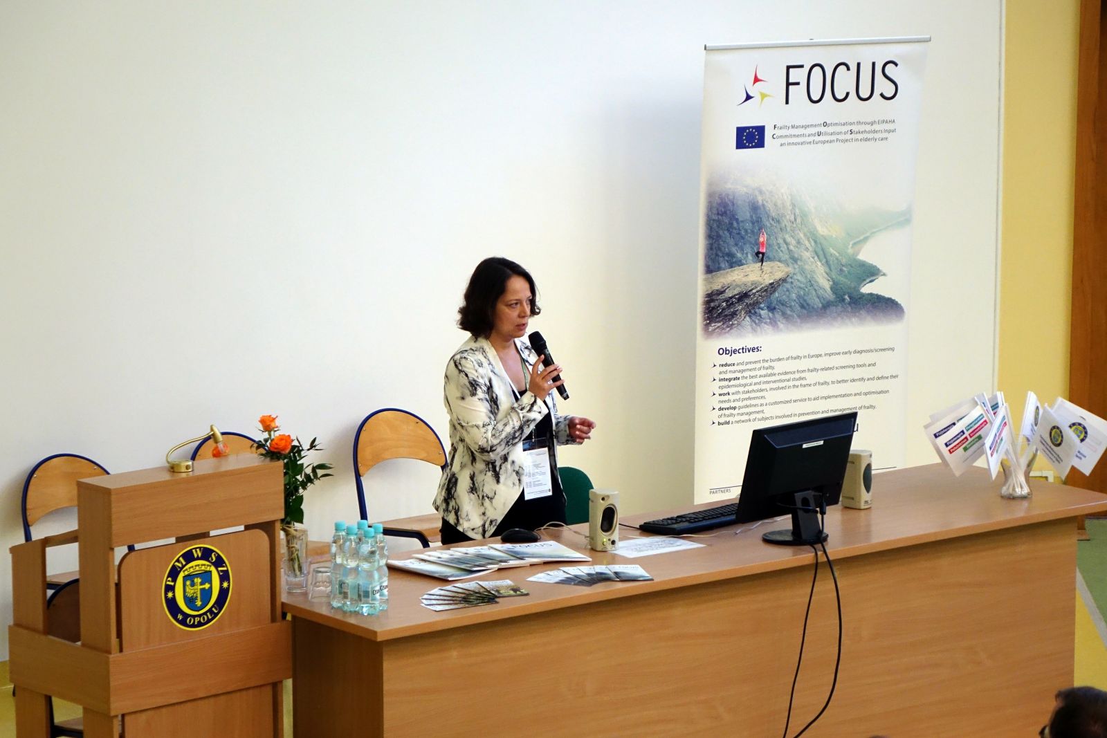 Prof. Donata Kurpas w czasie przemówienia