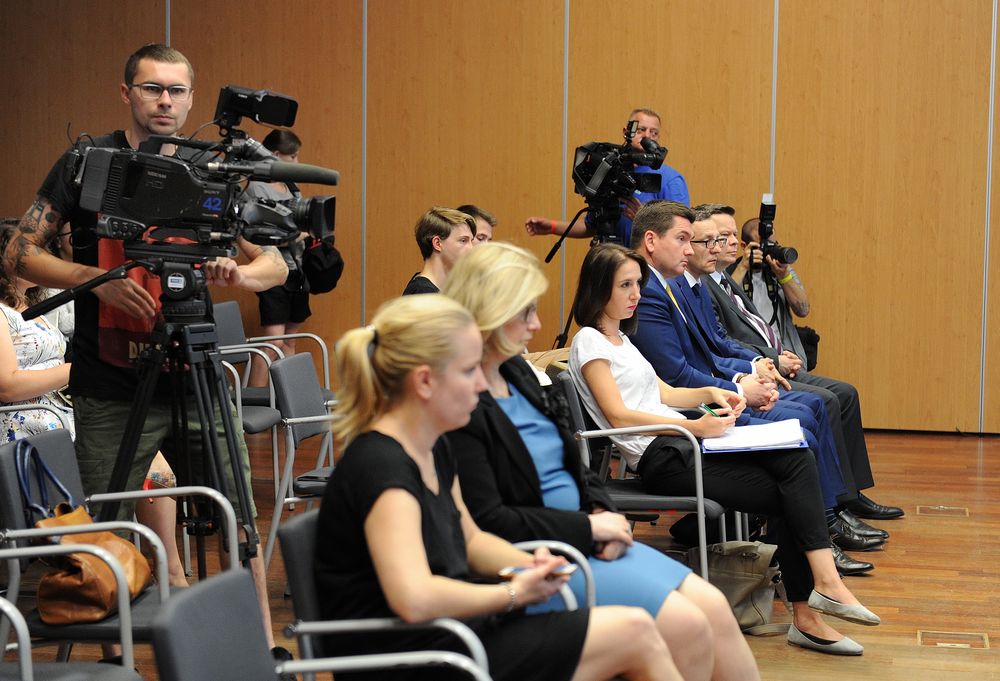 Konferencja prasowa w sprawie współpracy uczelni z KGHM