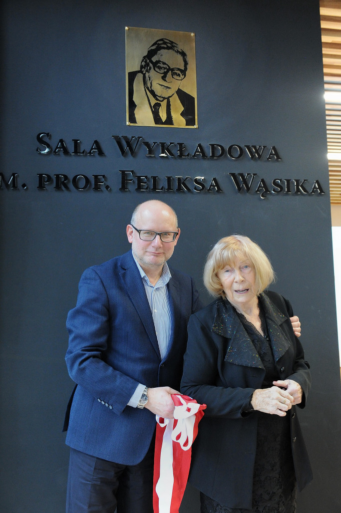 Odsłonięcie tablicy prof. Wąsika