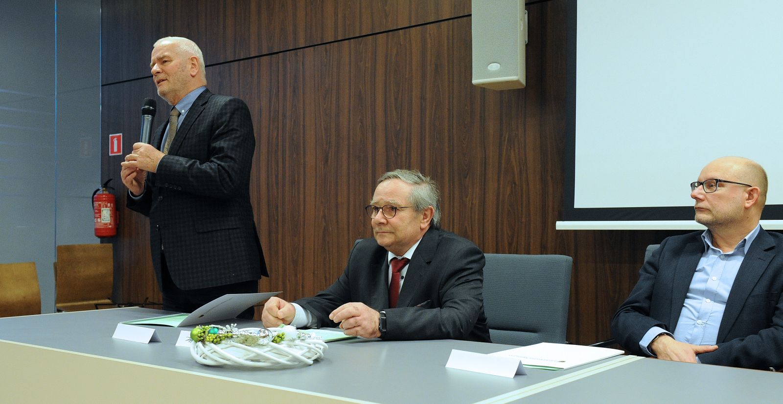 Władze rektorskie na spotkaniu