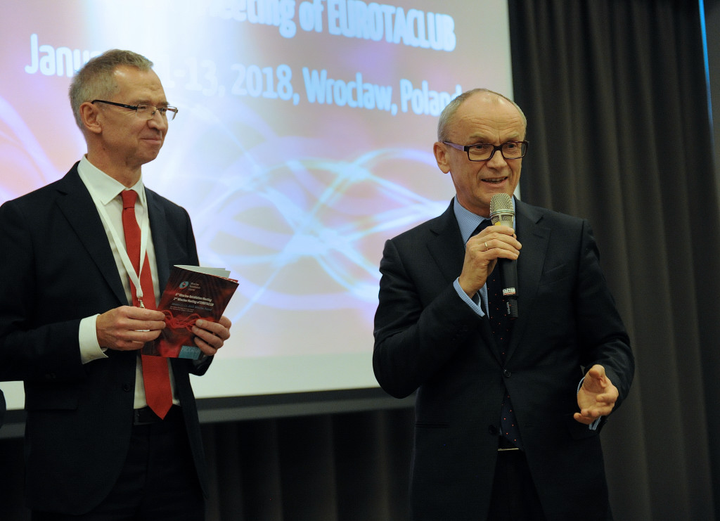 Prof. Piotr Ponikowski i prof. Krzysztof Reczuch w czasie otwarcia