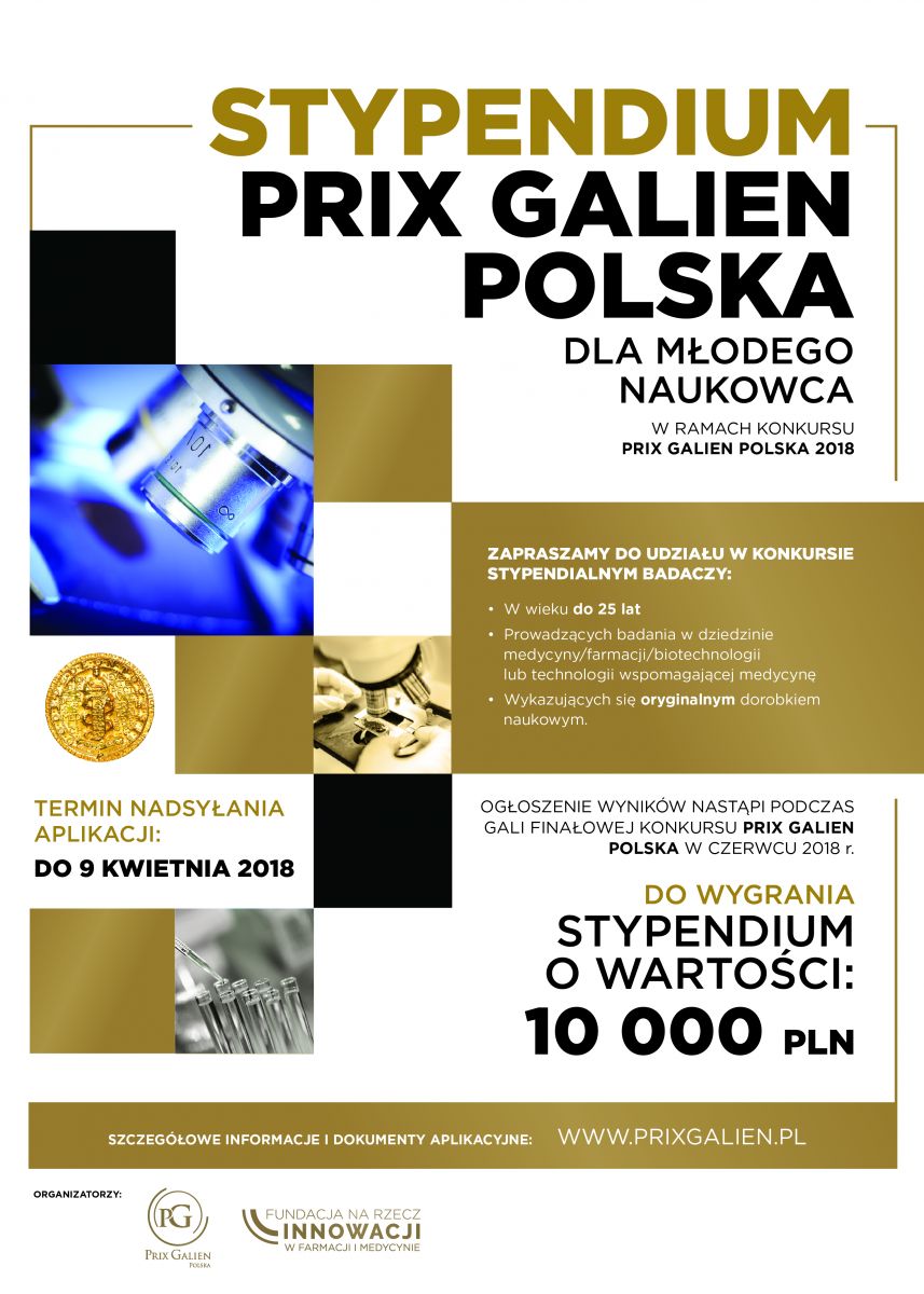 Plakat Stypendium Prix Gallena