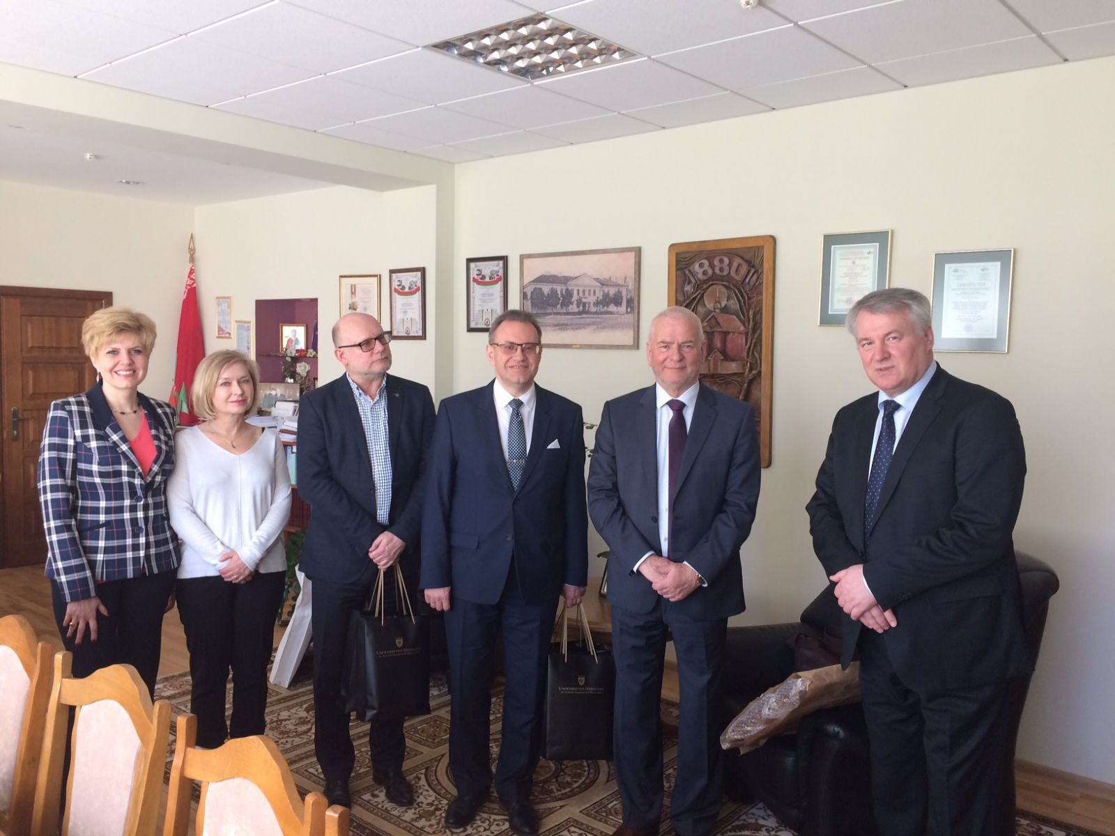 Delegacja UMW w Grodnie