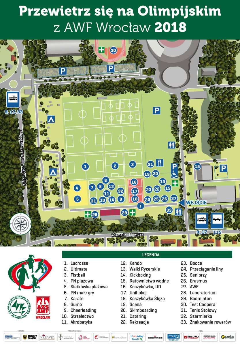 Mapa Przewietrz się na olimpijskim