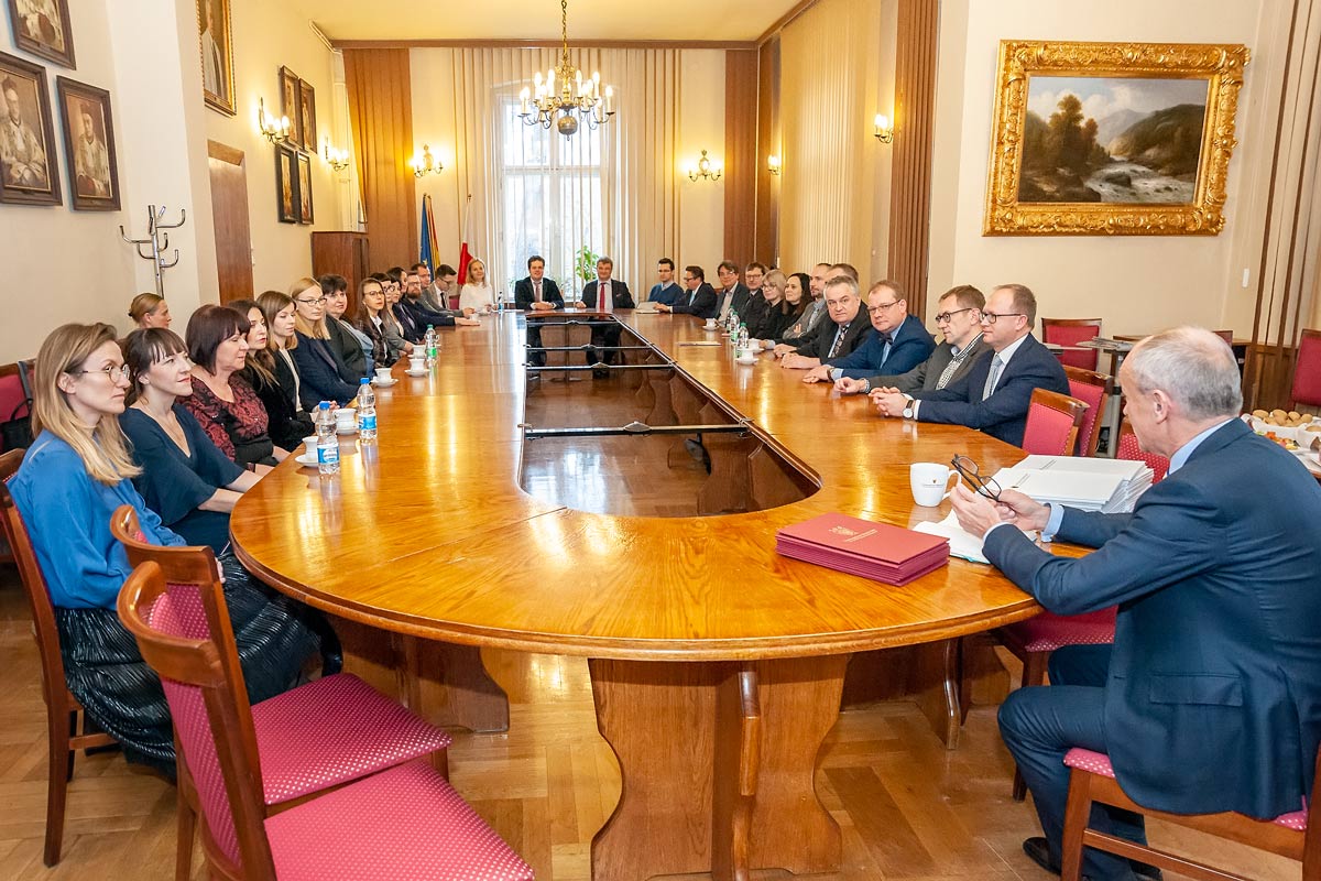 Spotkanie z rektorem UMW sala Senatu