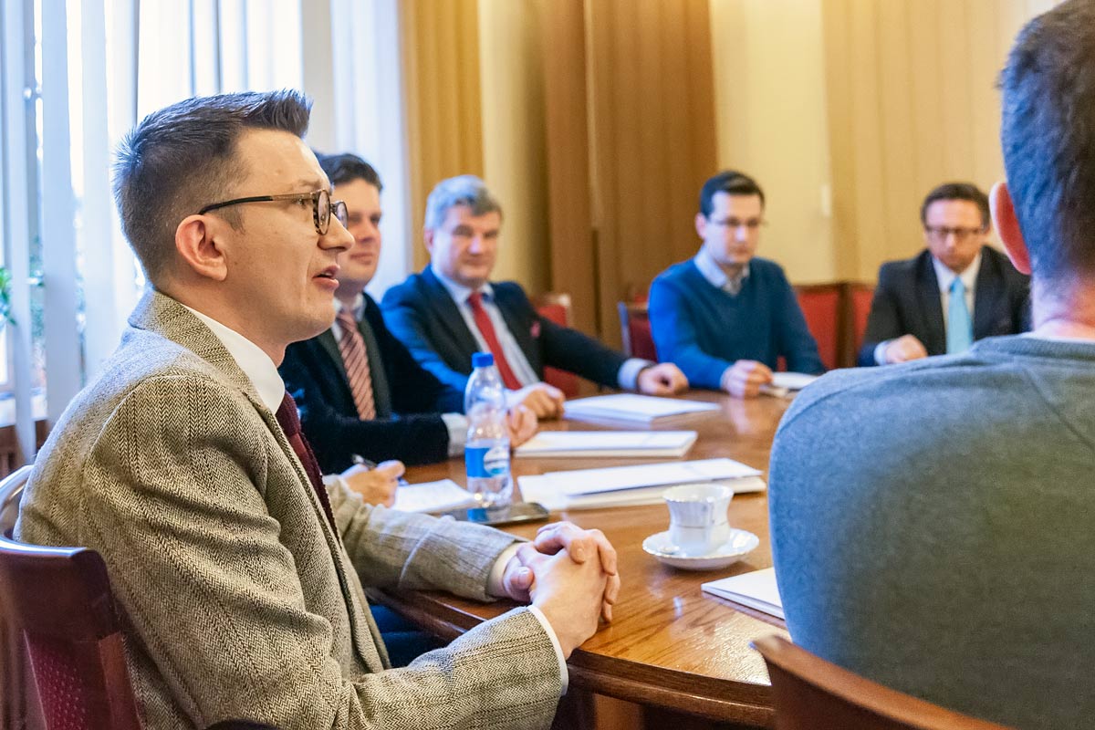 Spotkanie z rektorem UMW sala Senatu