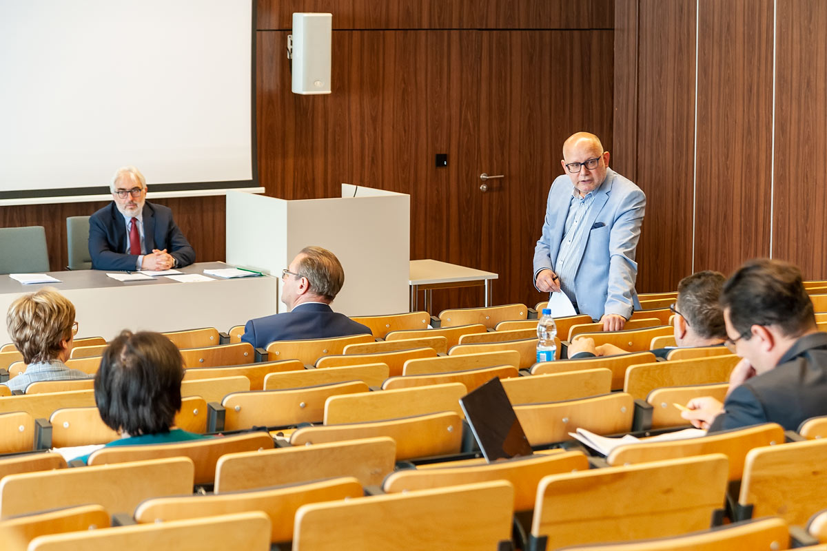 Posiedzenie rady Uczelni prof. Piotr Dzięgiel