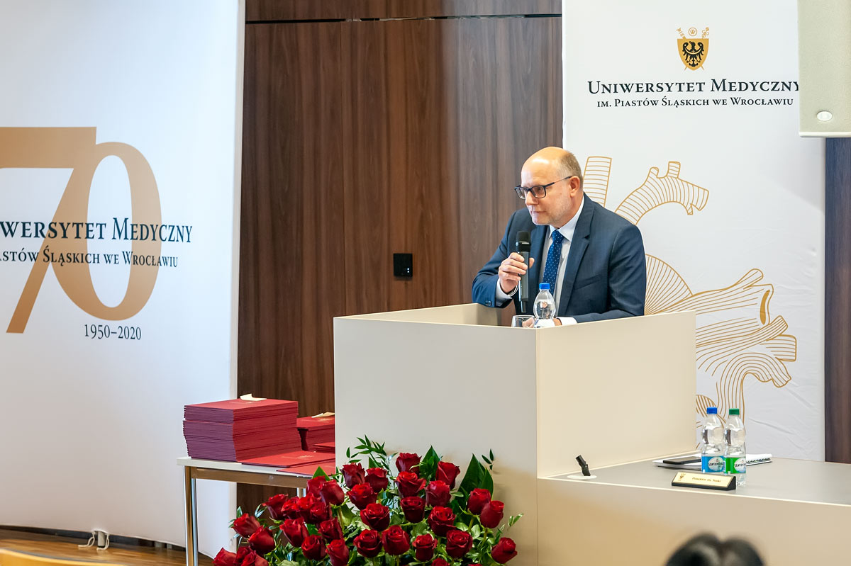 Posiedzenie Senatu umedwroc prof. Piotr Dzięgiel