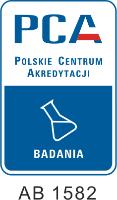 symbol akredytacji Polskiego Centrum Akredytacji, nr AB 1582