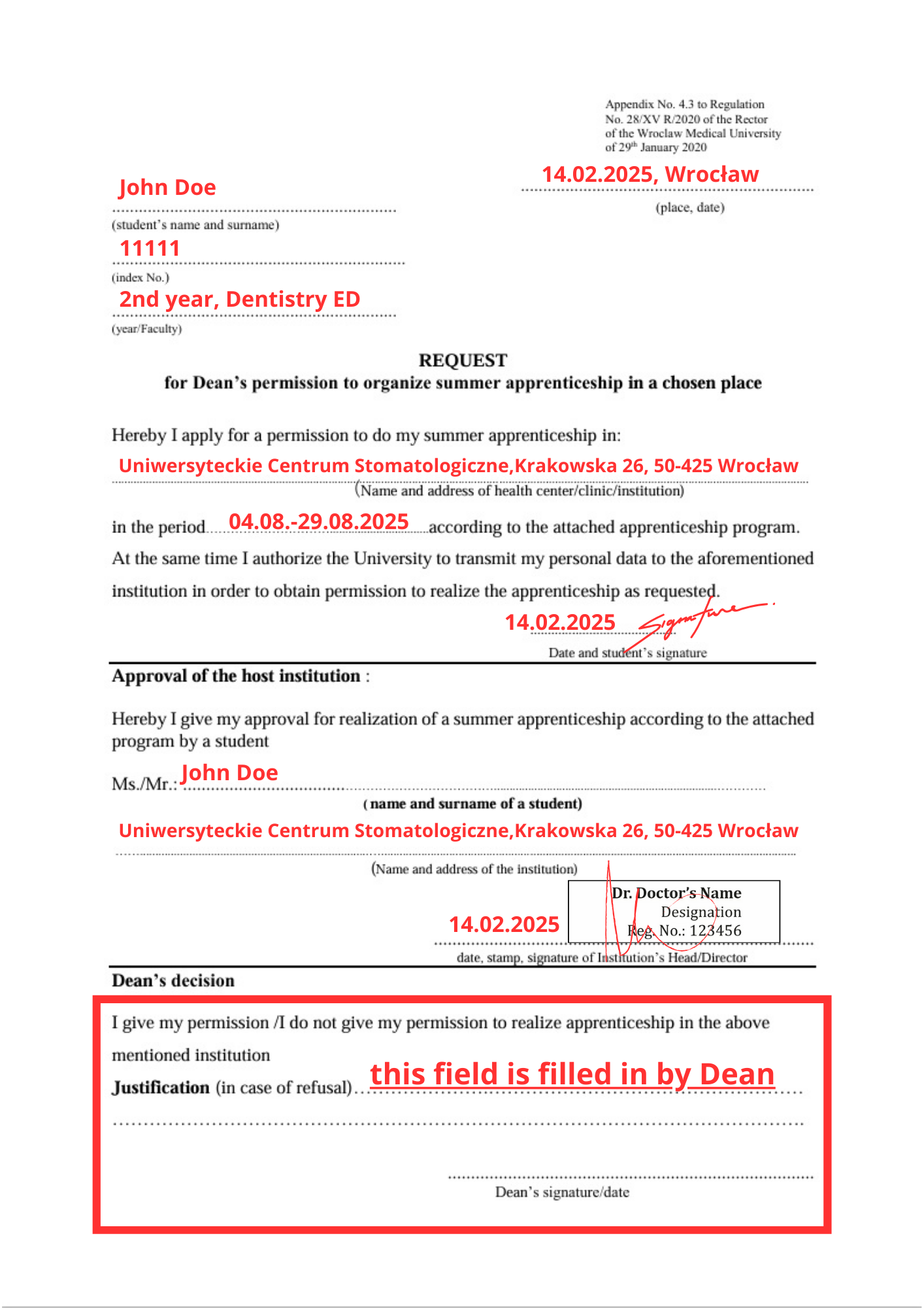 How to fill out the application correctly?