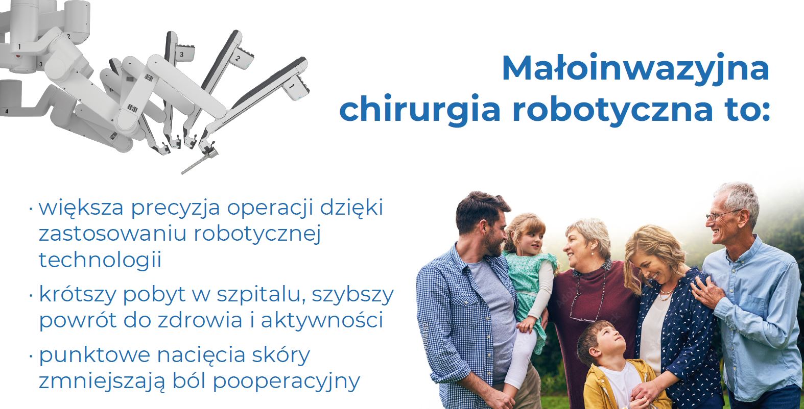 Zalety chirurgii robotycznej