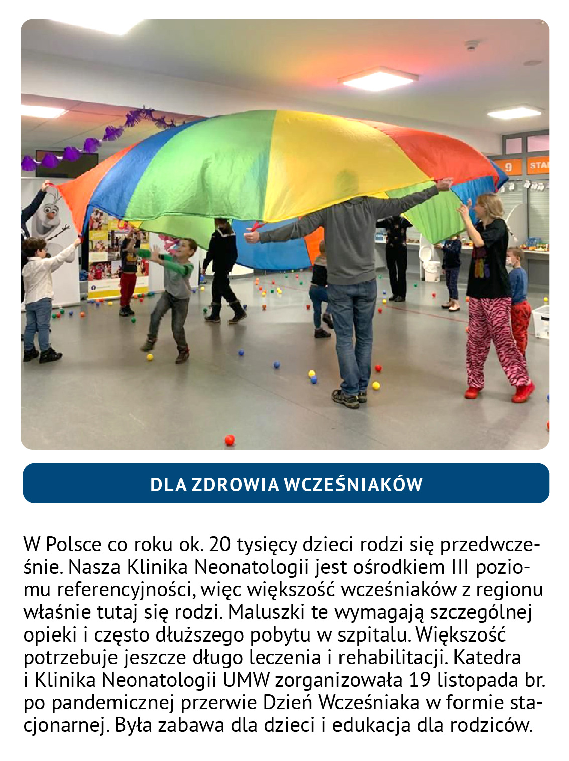 dla zdrowia wcześniaków